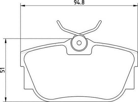 MAGNETI MARELLI Комплект тормозных колодок, дисковый тормоз 363710205137